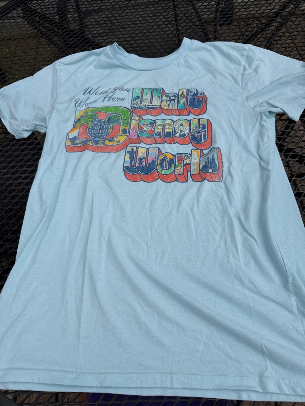 Disney Light Blue Walt Disney World Graphic Tee